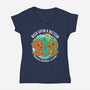 Wishing Upon A Meteor-Womens-V-Neck-Tee-Lorets