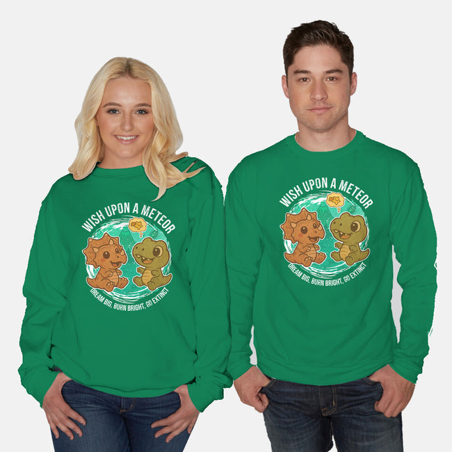 Wishing Upon A Meteor-Unisex-Crew Neck-Sweatshirt-Lorets