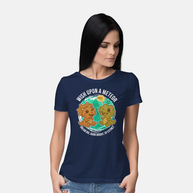 Wishing Upon A Meteor-Womens-Basic-Tee-Lorets