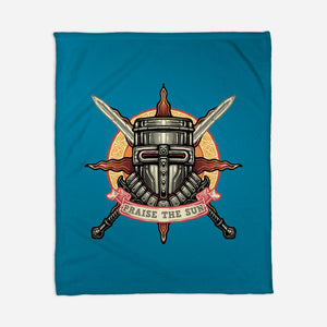 Mark Of The Sunborn-None-Fleece-Blanket-glitchygorilla