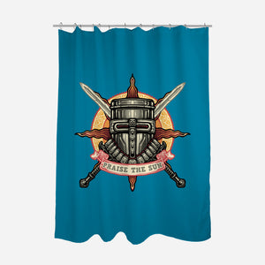 Mark Of The Sunborn-None-Polyester-Shower Curtain-glitchygorilla