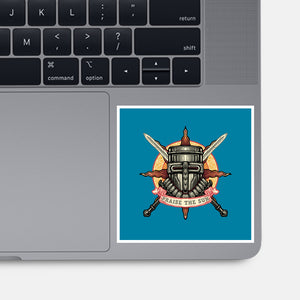 Mark Of The Sunborn-None-Glossy-Sticker-glitchygorilla