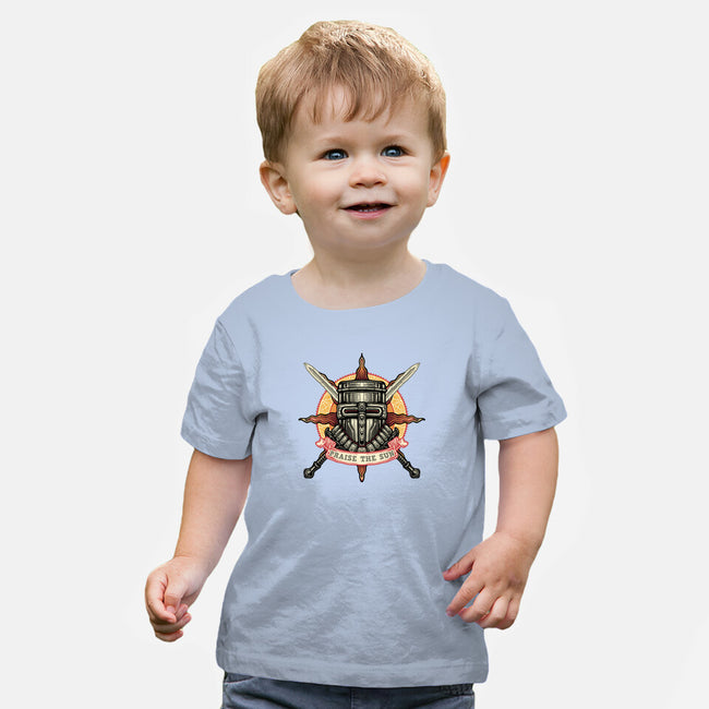 Mark Of The Sunborn-Baby-Basic-Tee-glitchygorilla