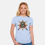 Mark Of The Sunborn-Womens-Fitted-Tee-glitchygorilla