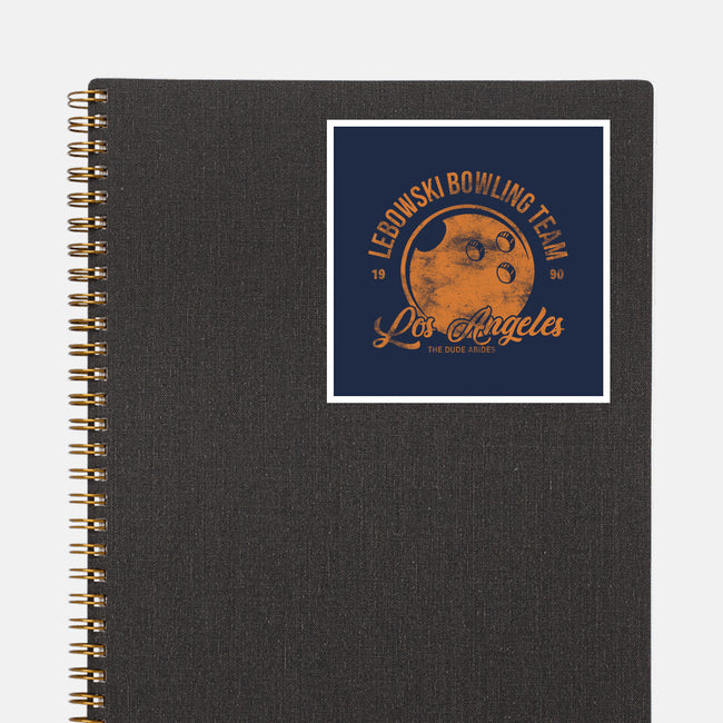 Lebowski Bowling Team-None-Glossy-Sticker-fanfreak1