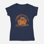 Lebowski Bowling Team-Womens-V-Neck-Tee-fanfreak1