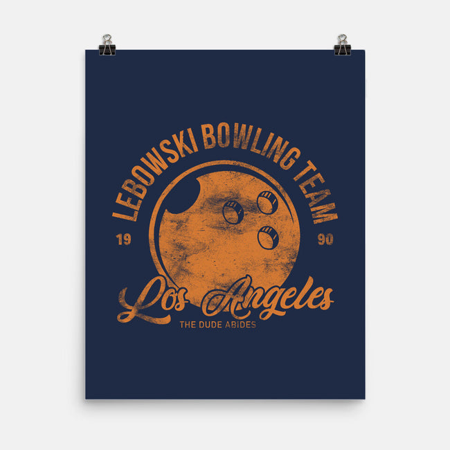Lebowski Bowling Team-None-Matte-Poster-fanfreak1