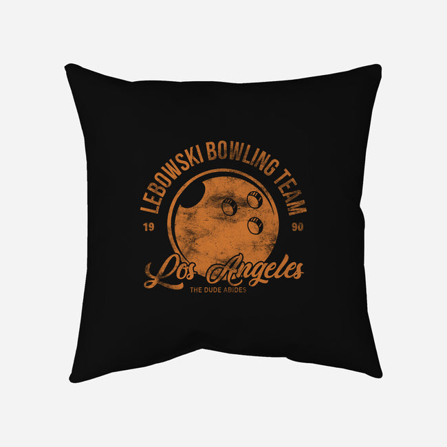 Lebowski Bowling Team-None-Removable Cover w Insert-Throw Pillow-fanfreak1