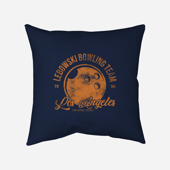 Lebowski Bowling Team-None-Removable Cover w Insert-Throw Pillow-fanfreak1