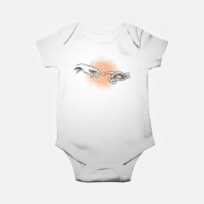 First Contact-Baby-Basic-Onesie-glitchygorilla