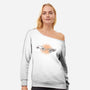 First Contact-Womens-Off Shoulder-Sweatshirt-glitchygorilla