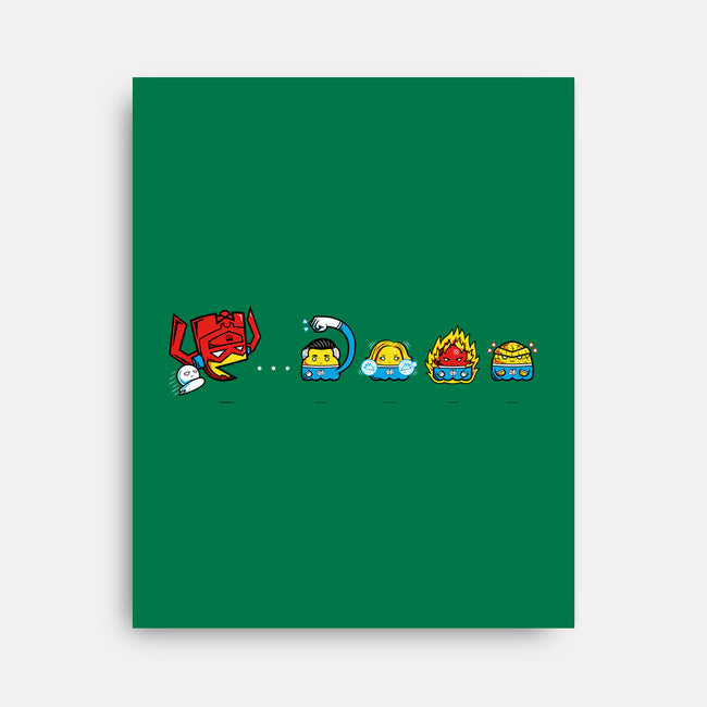 Pac-Tastic Four-None-Stretched-Canvas-krisren28