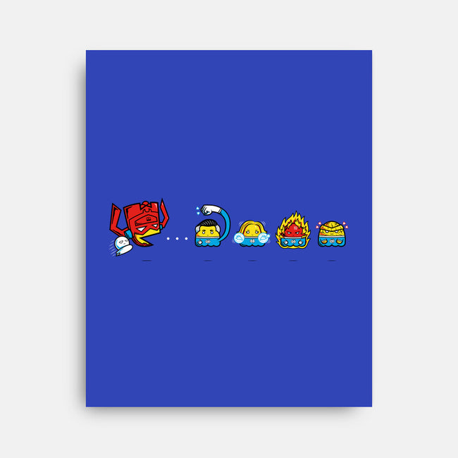 Pac-Tastic Four-None-Stretched-Canvas-krisren28