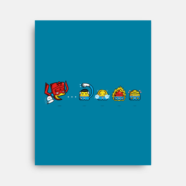 Pac-Tastic Four-None-Stretched-Canvas-krisren28