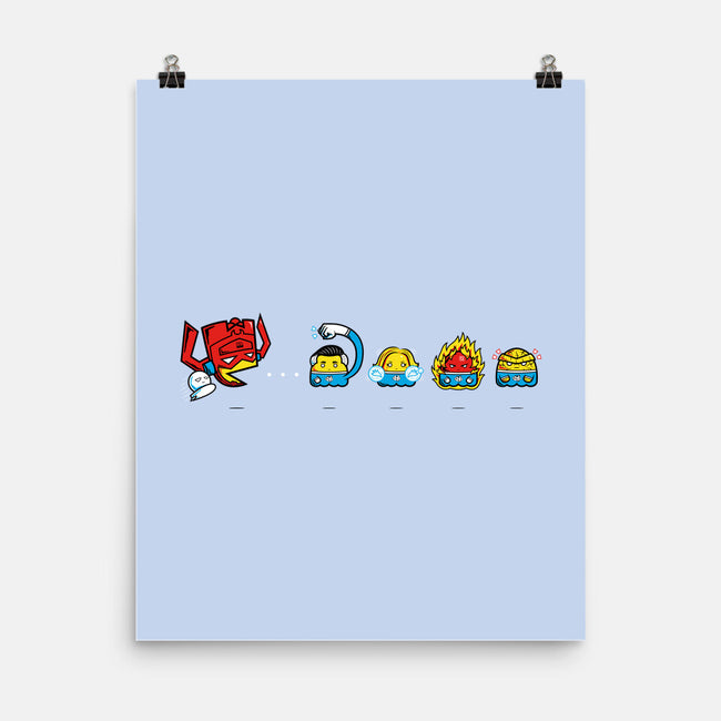 Pac-Tastic Four-None-Matte-Poster-krisren28