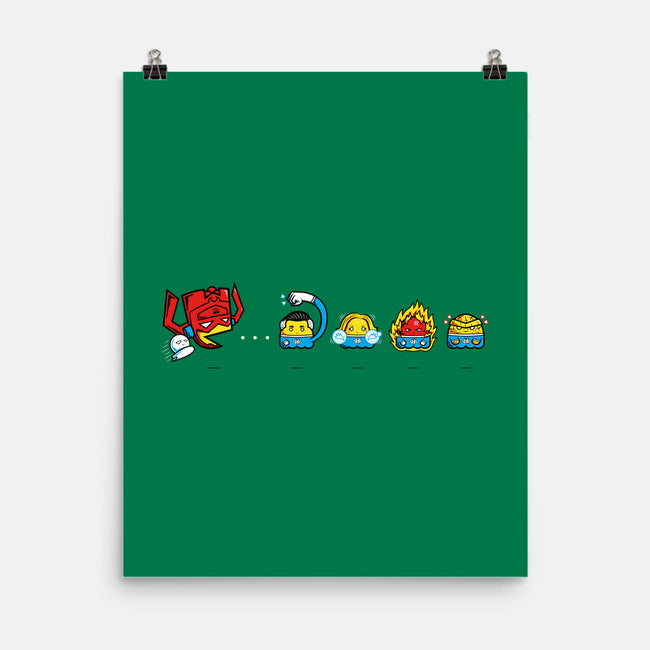 Pac-Tastic Four-None-Matte-Poster-krisren28