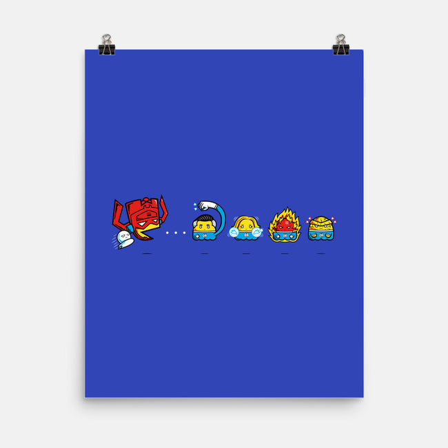 Pac-Tastic Four-None-Matte-Poster-krisren28