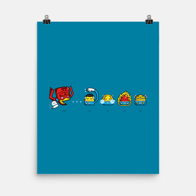 Pac-Tastic Four-None-Matte-Poster-krisren28