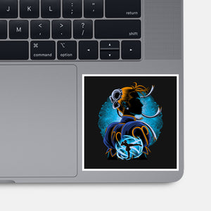 Undercover Fighter-None-Glossy-Sticker-rmatix
