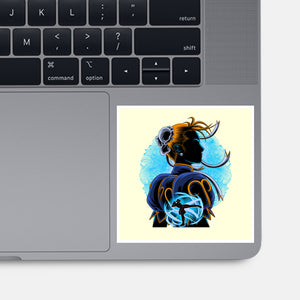 Undercover Fighter-None-Glossy-Sticker-rmatix