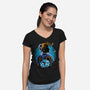 Undercover Fighter-Womens-V-Neck-Tee-rmatix