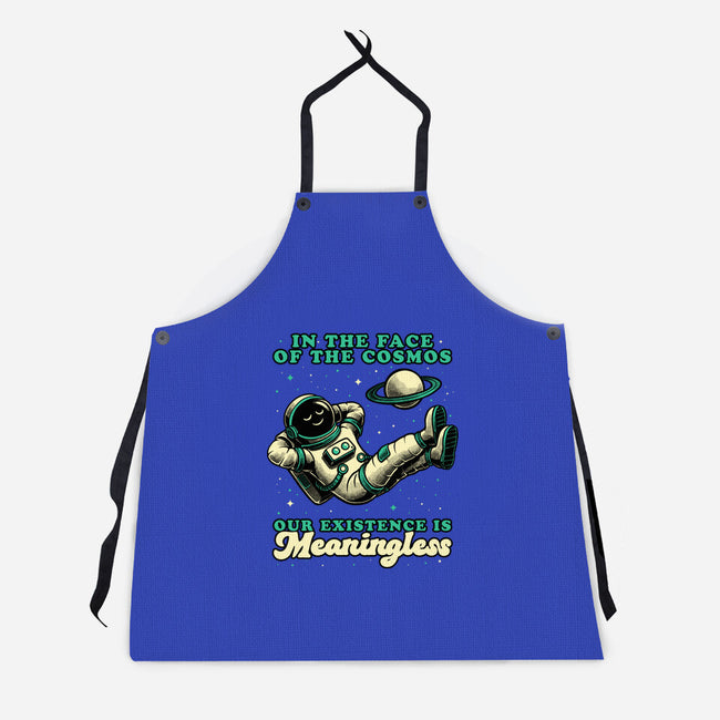 Existential Crisis Astronaut-Unisex-Kitchen-Apron-Studio Mootant