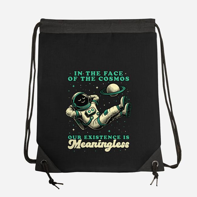 Existential Crisis Astronaut-None-Drawstring-Bag-Studio Mootant