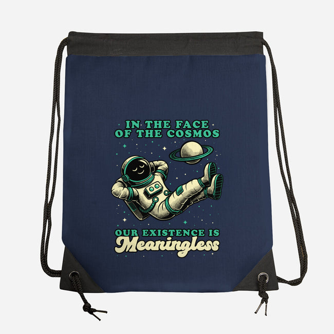 Existential Crisis Astronaut-None-Drawstring-Bag-Studio Mootant