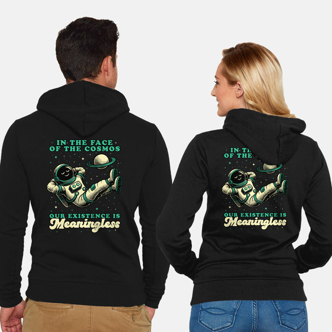 Existential Crisis Astronaut-Unisex-Zip-Up-Sweatshirt-Studio Mootant