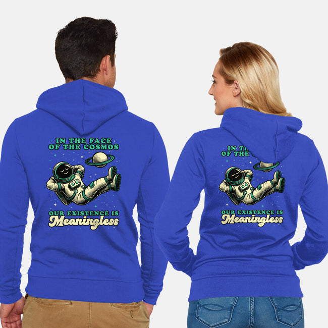 Existential Crisis Astronaut-Unisex-Zip-Up-Sweatshirt-Studio Mootant