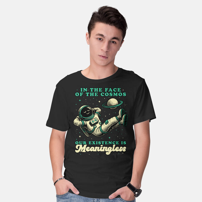 Existential Crisis Astronaut-Mens-Basic-Tee-Studio Mootant
