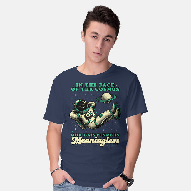 Existential Crisis Astronaut-Mens-Basic-Tee-Studio Mootant