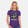 Existential Crisis Astronaut-Womens-Fitted-Tee-Studio Mootant
