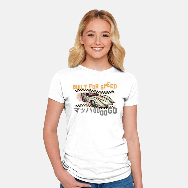 Built For Speed-Womens-Fitted-Tee-glitchygorilla
