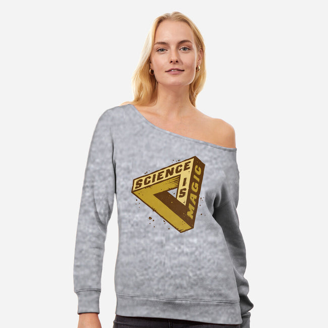 Impossible Science-Womens-Off Shoulder-Sweatshirt-kg07