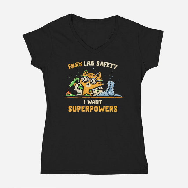 I Want Superpowers-Womens-V-Neck-Tee-kg07