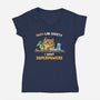 I Want Superpowers-Womens-V-Neck-Tee-kg07