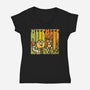 Vintage Scientists-Womens-V-Neck-Tee-kg07