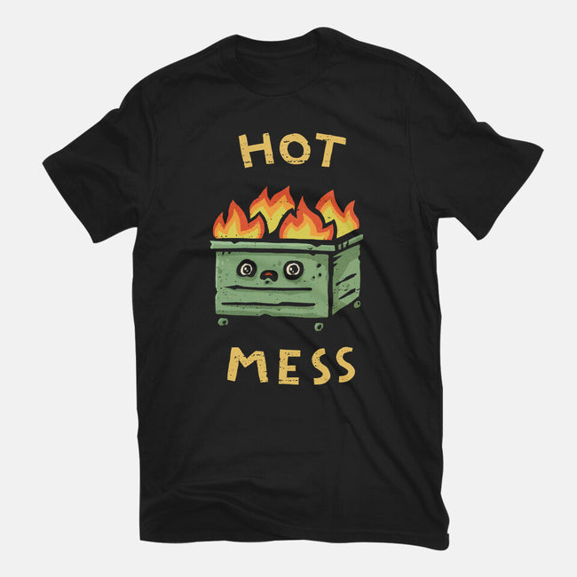 Flaming Hot Mess-Mens-Heavyweight-Tee-kg07