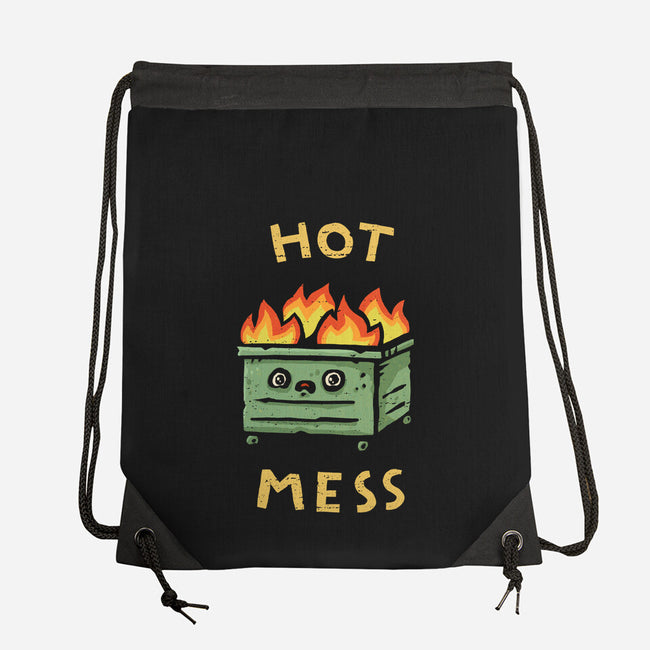 Flaming Hot Mess-None-Drawstring-Bag-kg07