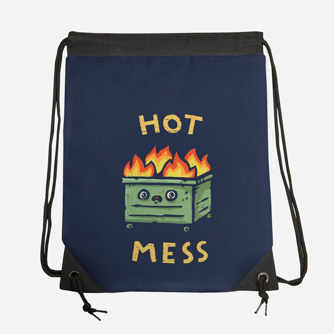 Flaming Hot Mess-None-Drawstring-Bag-kg07