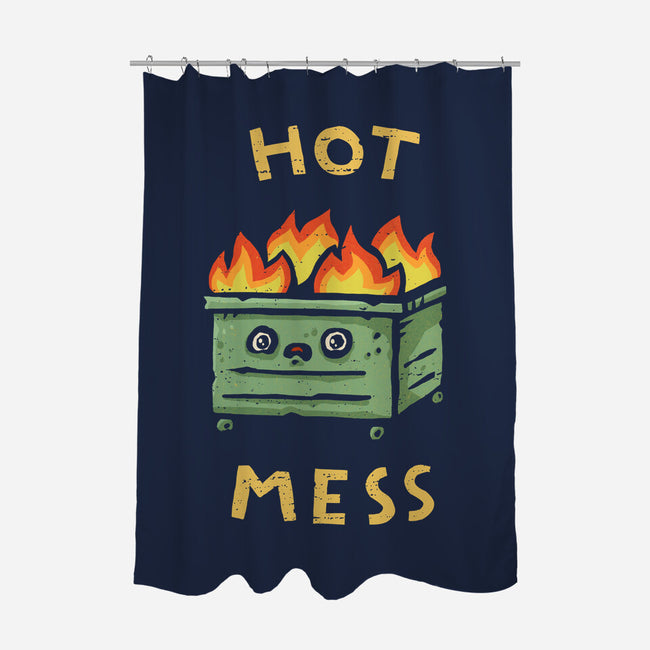 Flaming Hot Mess-None-Polyester-Shower Curtain-kg07
