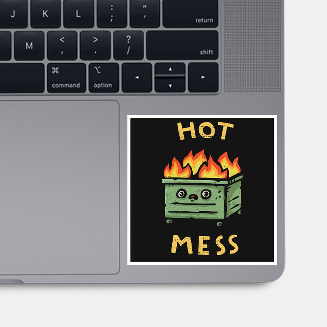 Flaming Hot Mess-None-Glossy-Sticker-kg07
