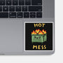 Flaming Hot Mess-None-Glossy-Sticker-kg07