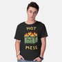 Flaming Hot Mess-Mens-Basic-Tee-kg07