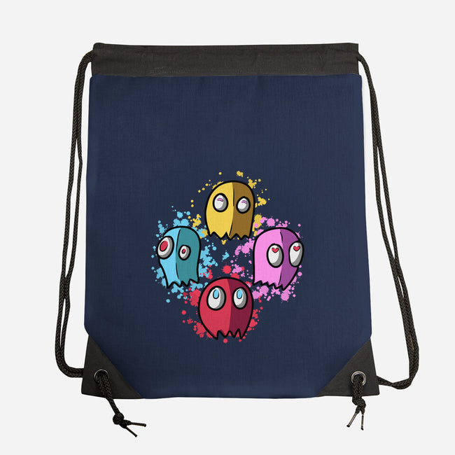 Bohemian Ghosts-None-Drawstring-Bag-nickzzarto