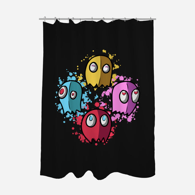 Bohemian Ghosts-None-Polyester-Shower Curtain-nickzzarto