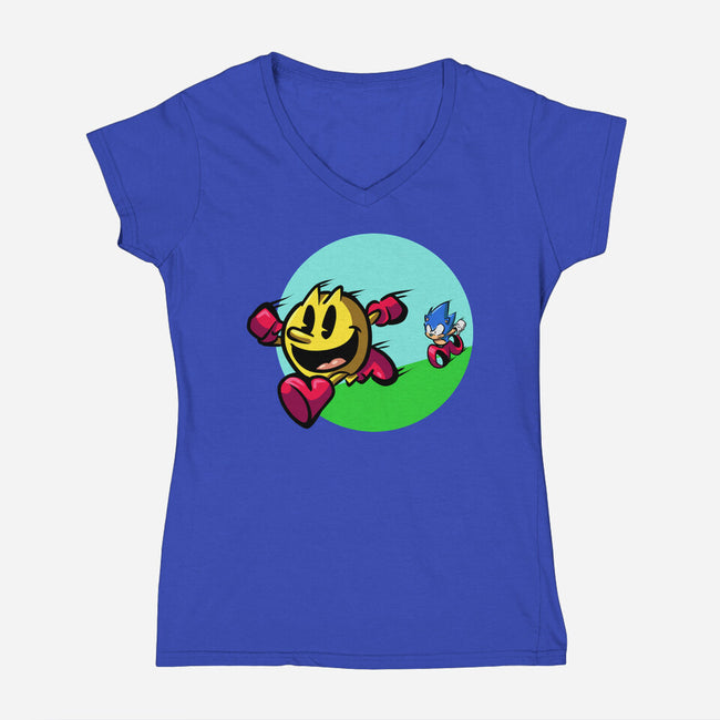A Simple Race-Womens-V-Neck-Tee-nickzzarto