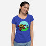 A Simple Race-Womens-V-Neck-Tee-nickzzarto