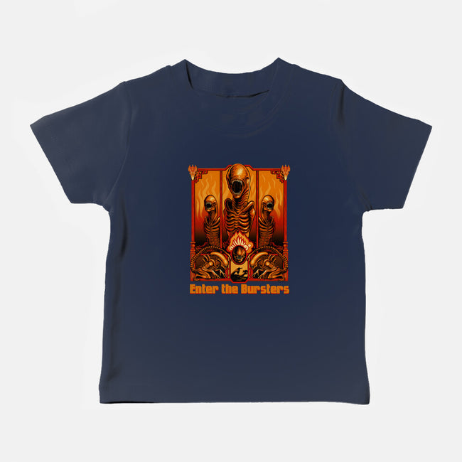 Enter The Bursters-Baby-Basic-Tee-daobiwan
